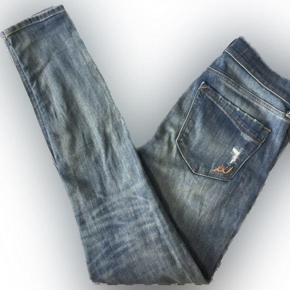 Legging Mid-rise Washed Blue Jeans - Picture 2 of 6